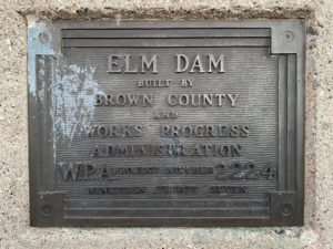 Elm Dam Plaque